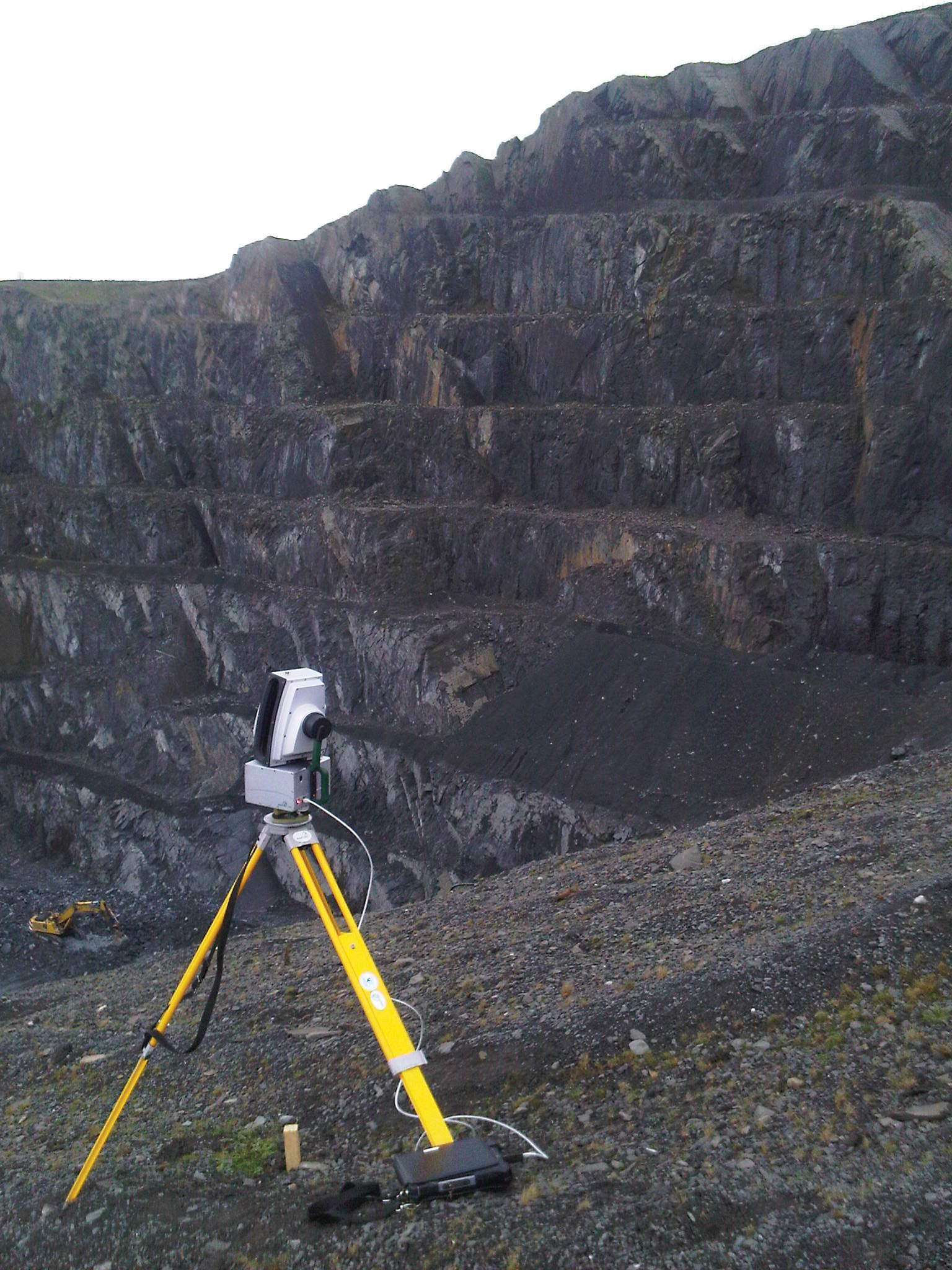Maptek I-Site 8800 at a quarry site 