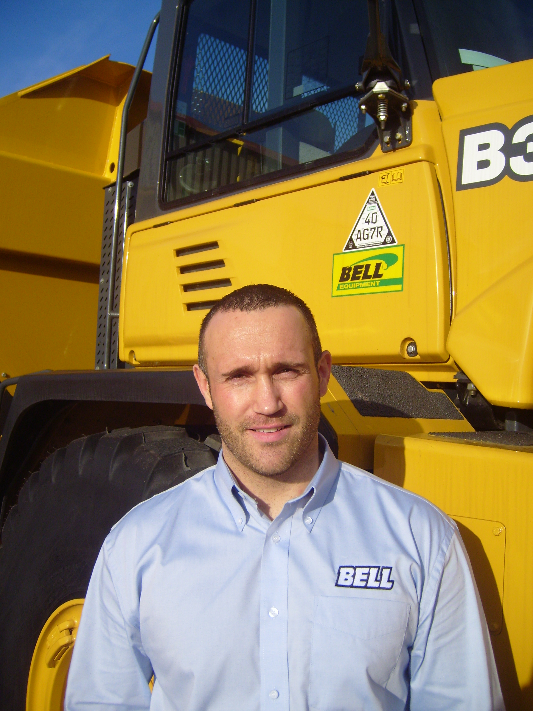 Bell Equipment UK sales manager Richard Higgott 