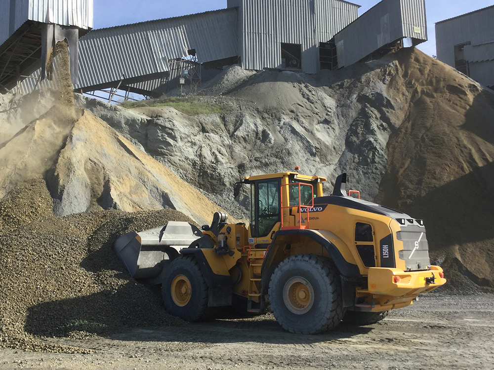 A Volvo CE L150H wheeled loader at a Turkish quarry
