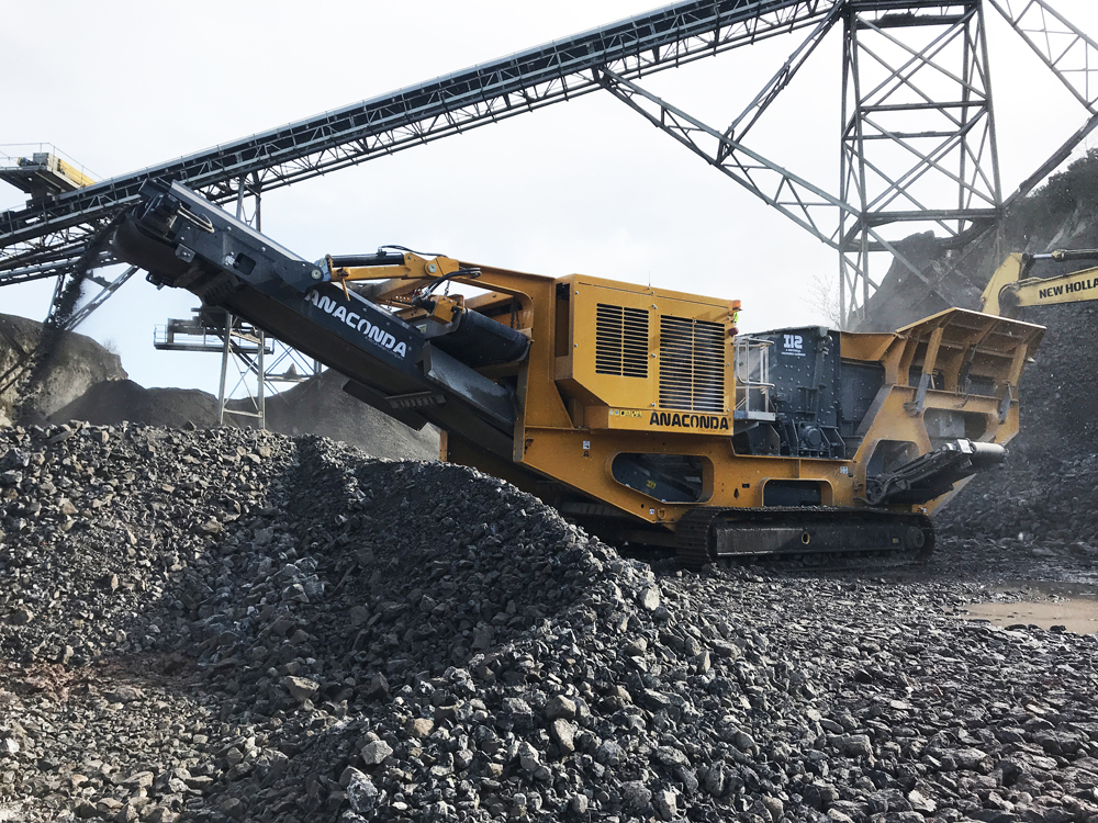 Core to the concept of the Anaconda tracked crusher range
