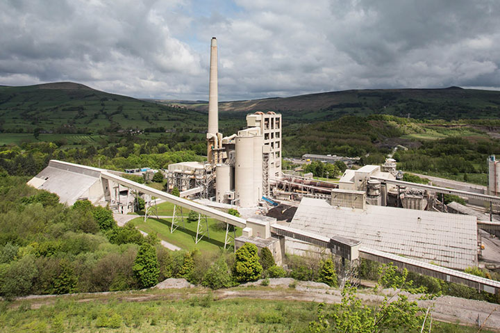 Breedon Hope Cement Works in Derbyshire pic: Breedon Group