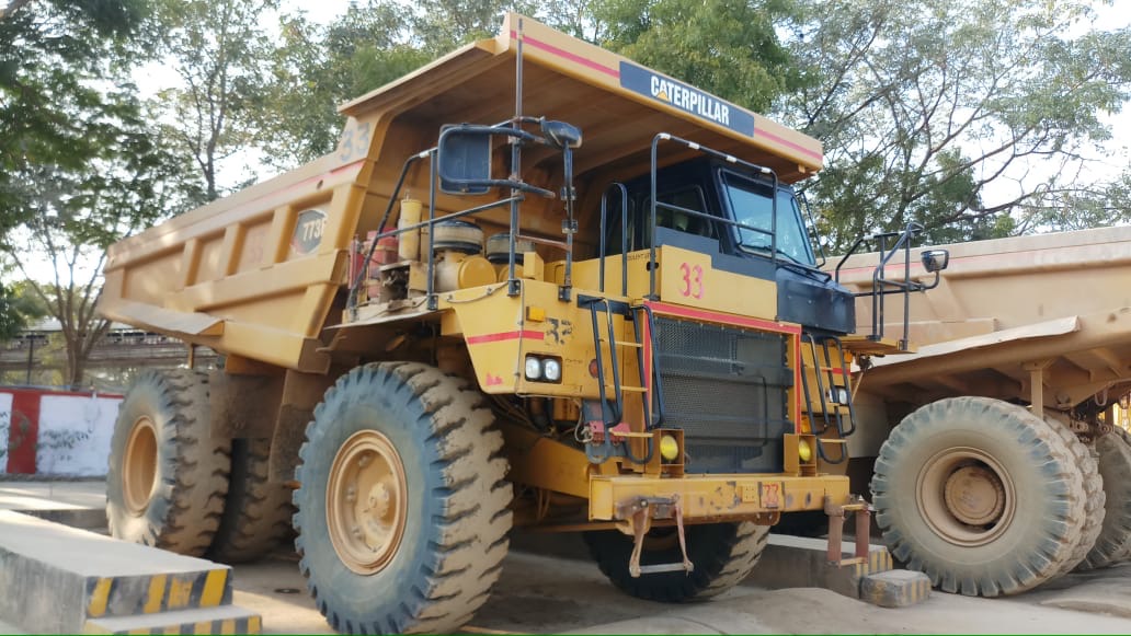 A 60-tonne-class Caterpillar RDT belonging to UltraTech Cement