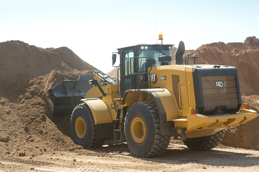 The Cat 966 GC wheeled loader is said by the U.S. off-highway machine giant to be designed for reliable performance and efficient operation