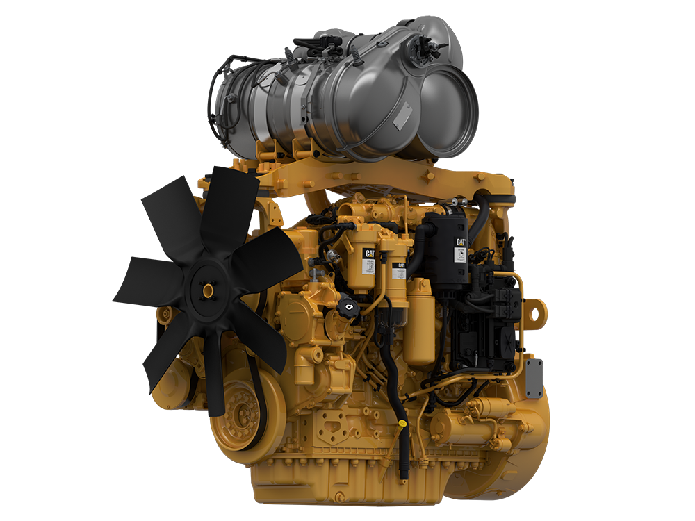 A Caterpillar C7.1 industrial diesel engine 