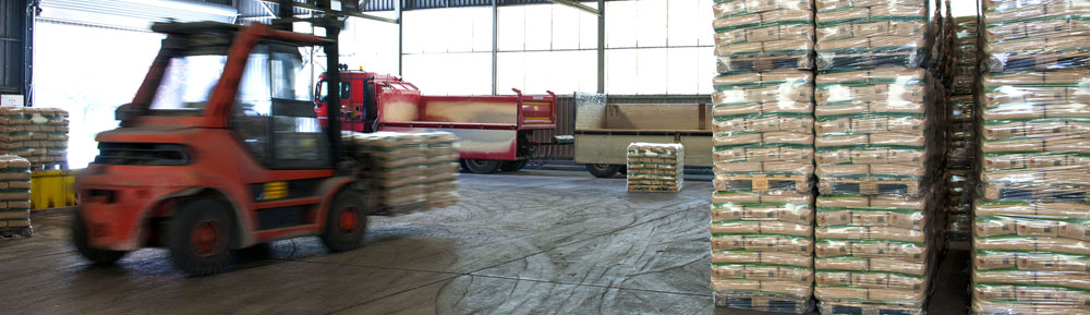Cement sacks at a HeidelbergCement plant ready for transportation to customers. Pic: HeidelbergCement