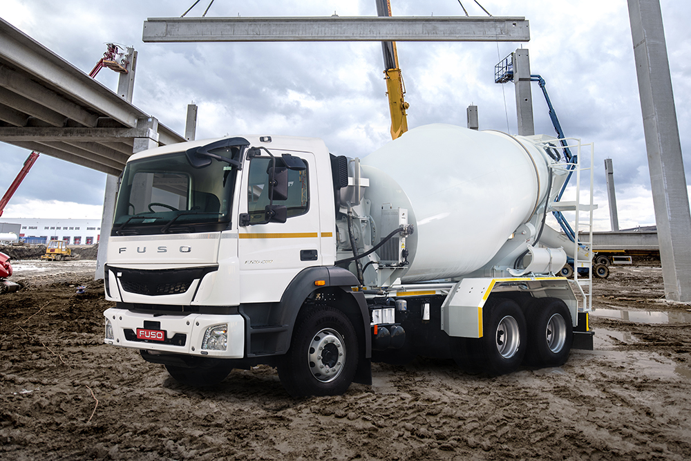 In response to the growing demand for 6m³ truck mixers, Daimler Truck Southern Africa introduced the FUSO FJ26-280C HYP in April 2021