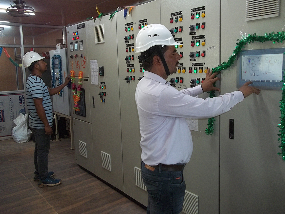 Fully automated electronic control panels for operating the allmineral Asia (India) plant