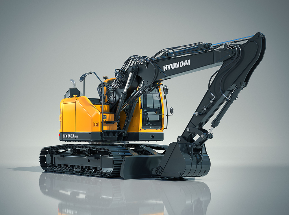 The HX145A LCR is one of three new Hyundai excavators in the 13-15 tonne sector