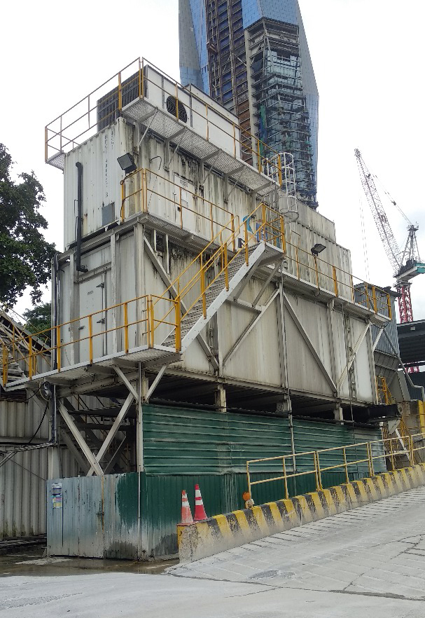 The under-construction crystalline tower of Merdeka 118
