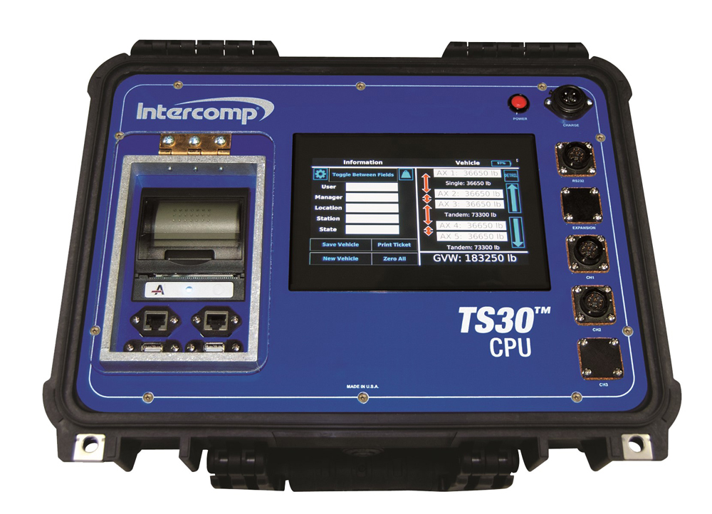 Intercomp’s TS30 CPU allows users to easily process weight-related data for monitoring and controlling loads