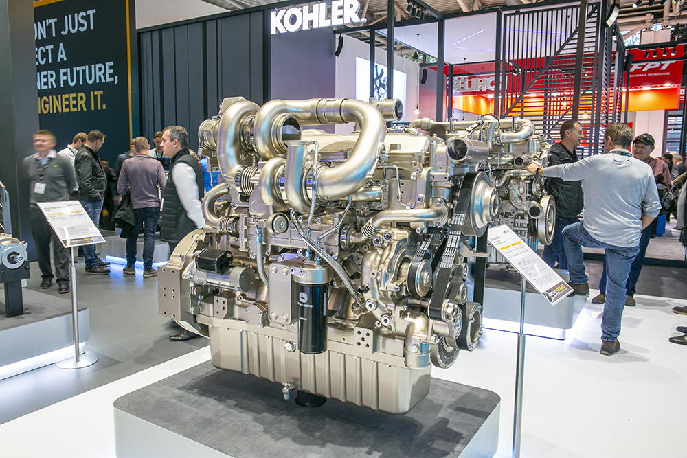 The John Deere next-generation JD14 diesel engine on show at bauma 2022