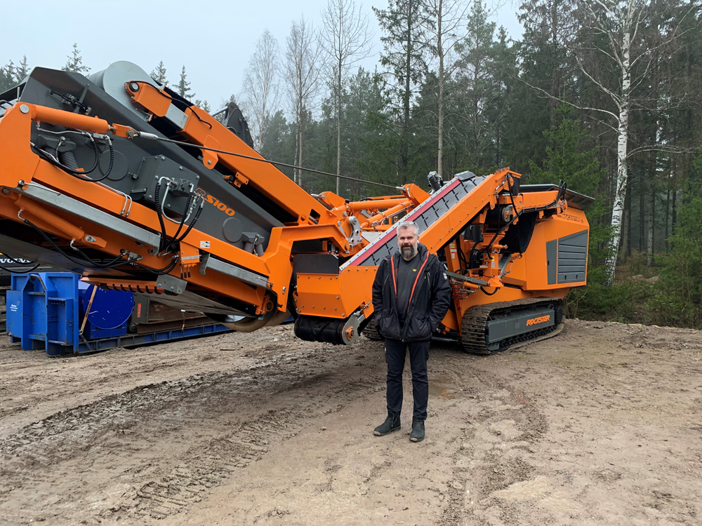 John Torsell in front of his new Rockster R1000S impactor