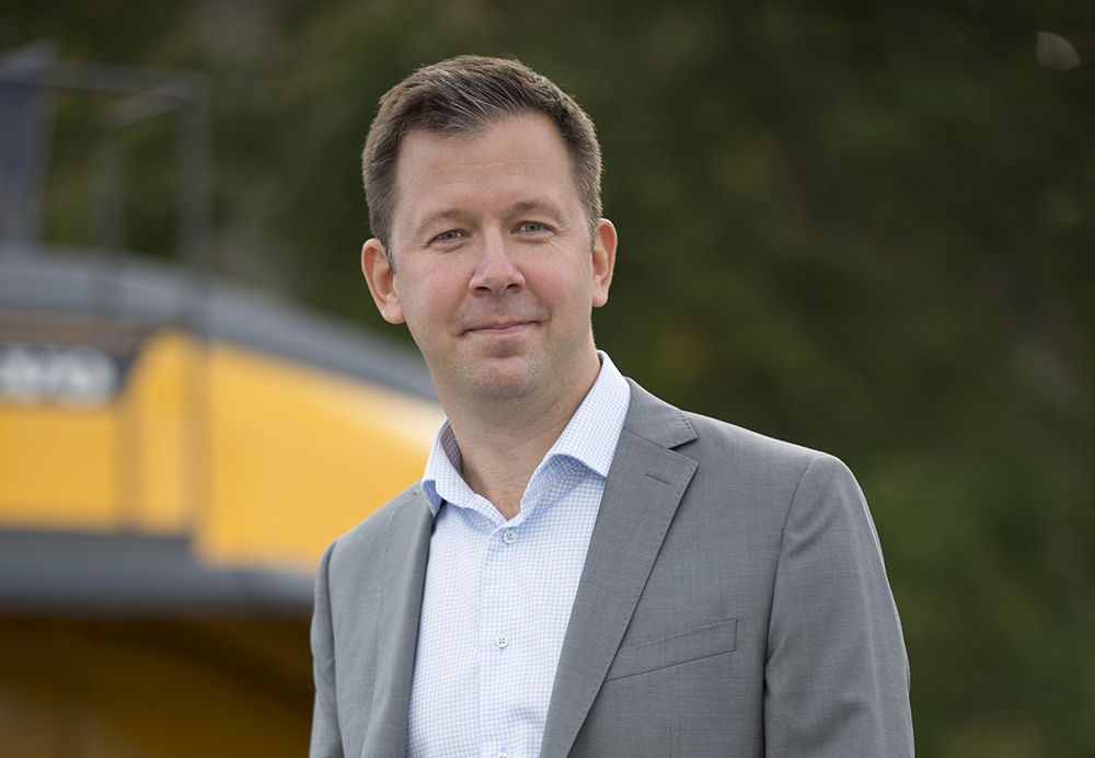 Jonas Staaf, business director Hub North, Volvo CE