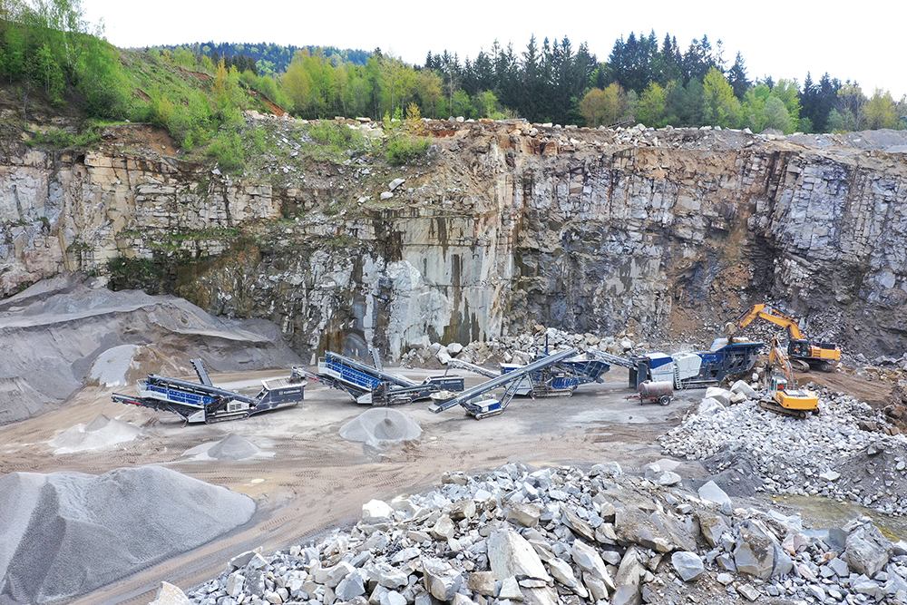 Berger Rohstoffe has been operating a granite quarry in Schlag, in the Bavarian Forest, since 2020 