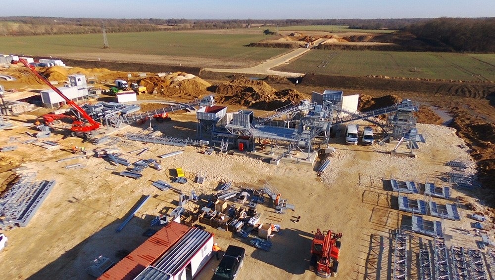 A Metso Outotec greenfield installation near Paris for Déromedi Carrières