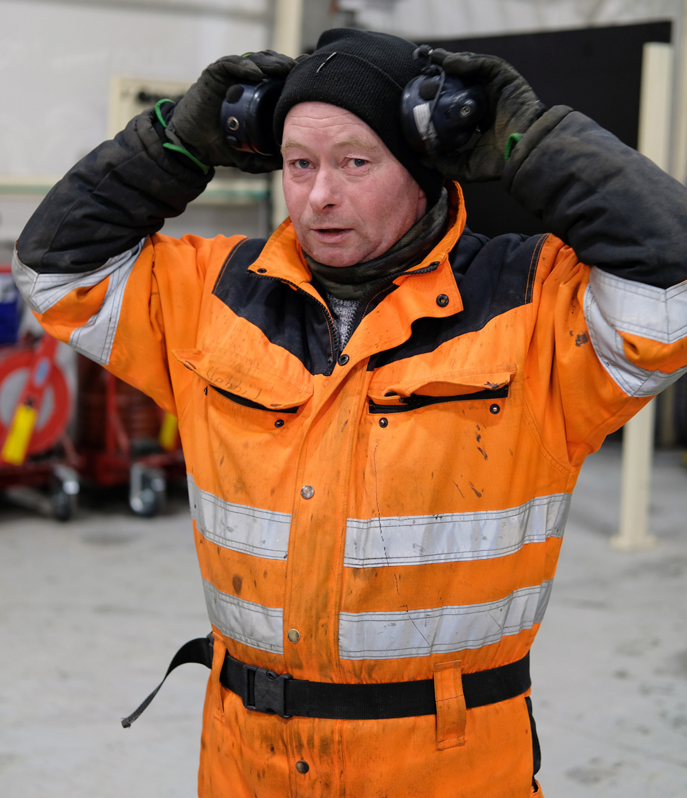 Stefán Logi Björnsson is one of Steypustöðin’s supermen who are not afraid of the Icelandic wind and snow