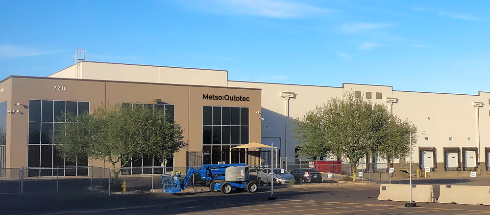 The new site in Phoenix, Arizona, represents one of Metso Outotec’s largest warehouse operations globally  