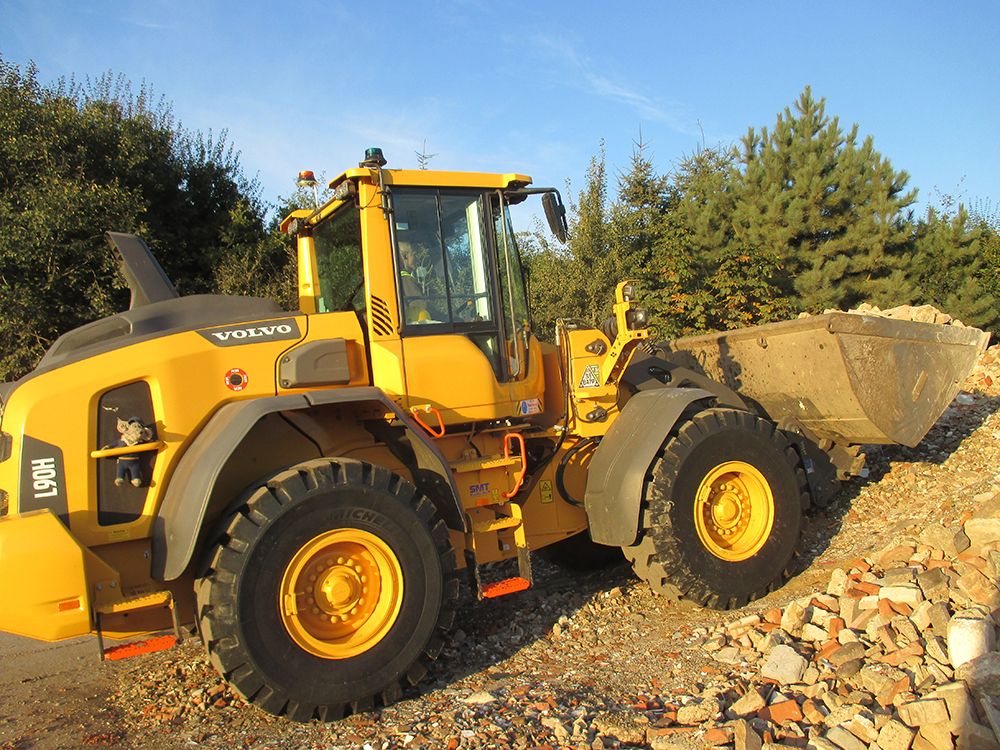 PSH Environmental runs three Michelin X Mine D2 Pro-tyre-fitted  Volvo loading shovels, all supplied by SMT GB