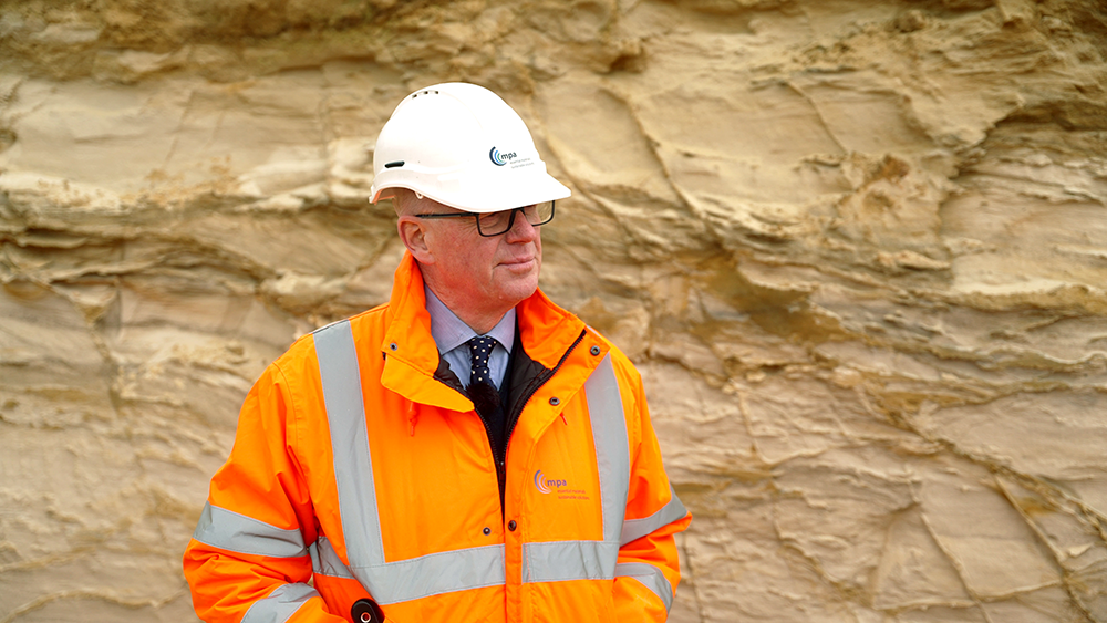 After 13 years as MPA chief executive, Nigel Jackson is just as passionate and committed to the UK mineral products industry. Pic: MPA
