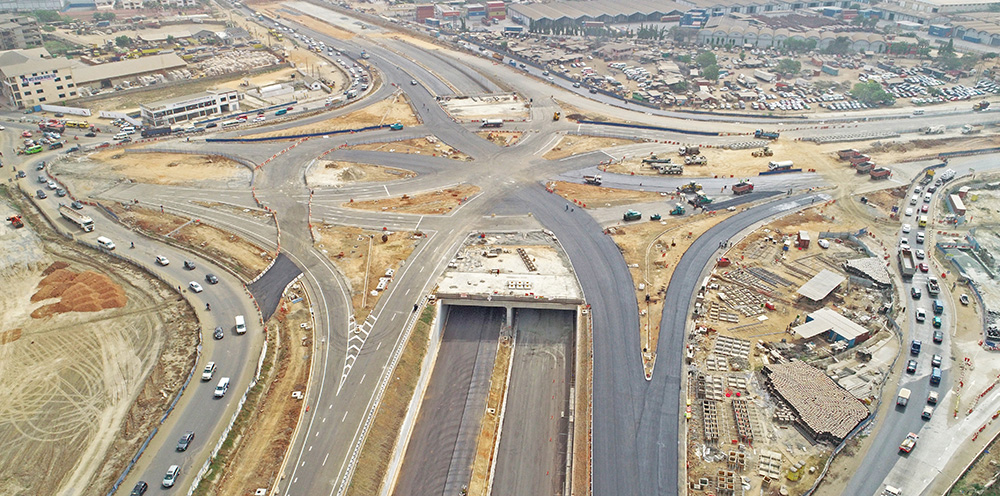The Tema Motorway Interchange project is expected to ease traffic congestion and boost trade with neighbouring countries