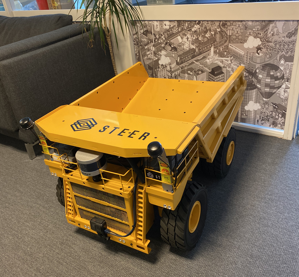 Steer is currently performing testing with miniature trucks in Oslo ahead of the spring 2021 start of the project with Romarheim