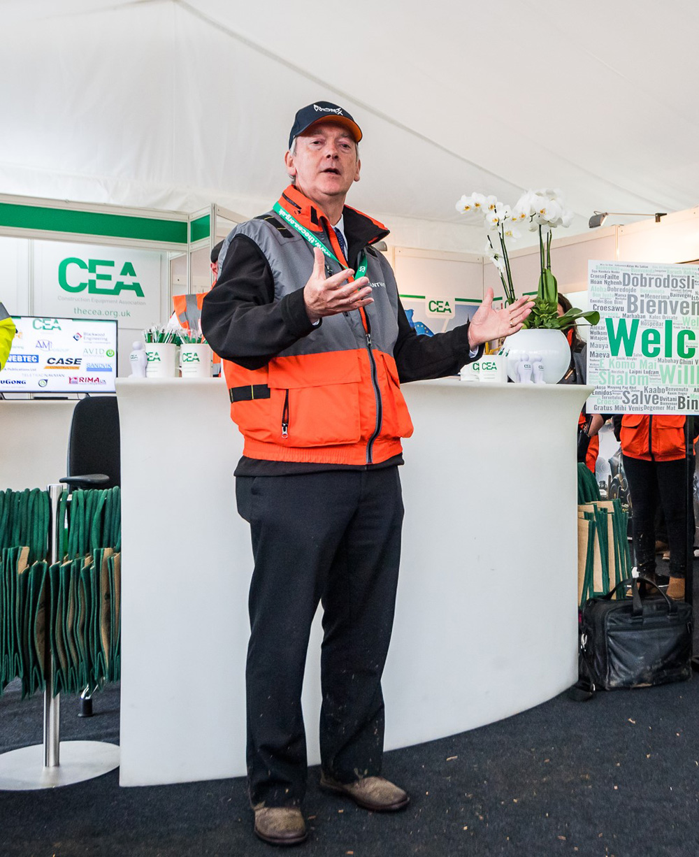 Rob Oliver speaking on the CEA stand at PlantWorx
