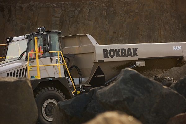 Rokbak RA30 ADT at work in a quarry