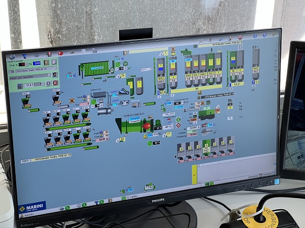 Marini’s Cybertronic plant-management software. Pic: Marini-Fayat
