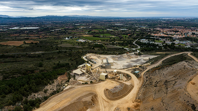 An aerial view of the 33-hectare quarry. Image: CMSE