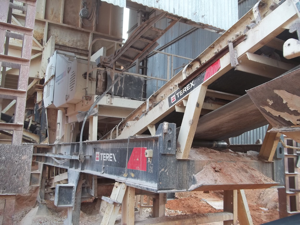 A Terex WJ 1175 jaw crusher at LSC Infratech’s Bharatpur site  