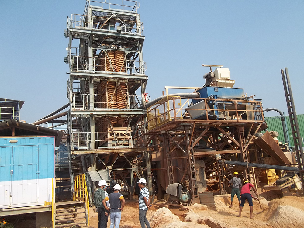 The allmineral Asia (India) silica and manufactured sand producing plant