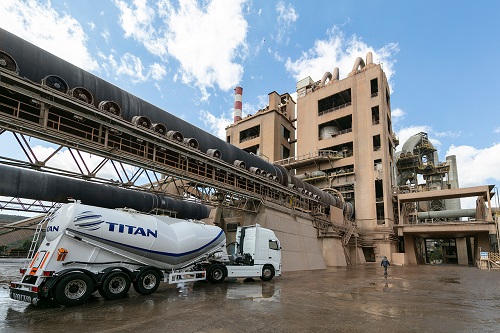 Titan's Kamari cement plant in Viotia, Greece
