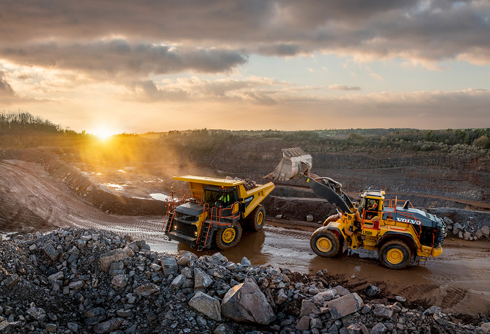 The Volvo R60 offers a 55-tonne payload and body volume of 36m³. Pic: Volvo CE
