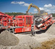 Terex Finlay I-100RS processing stone 