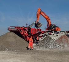 Terex Finlay’s J-1170AS primary mobile jaw crusher