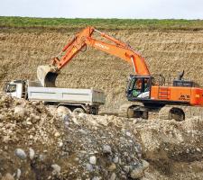 Hitachi ZX470LCH-5 excavator in Switzerland