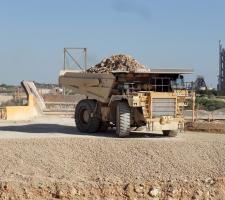 rigid dump truck at Balcones Quarry