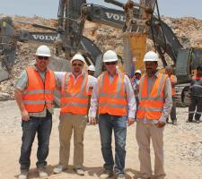 team Unimix quarry in Fujairah