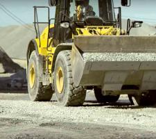 Camso WHL tyres on wheeled loader