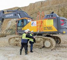 Volvo EC750E crawler excavator 