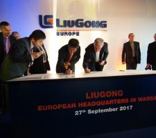 LiuGong European HQ in Warsaw Opening Ceremony on 27 Sep