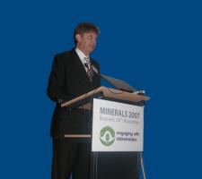Member of Merten speaking at Minerals 2007 conference 