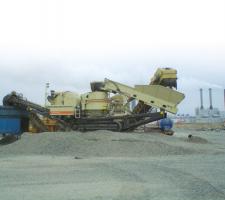 Working crushing aggregates in Helsinki 