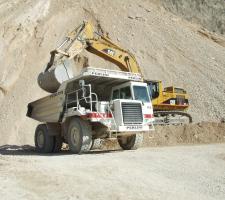 Rigid Dump truck DP405 & Excavators 365b