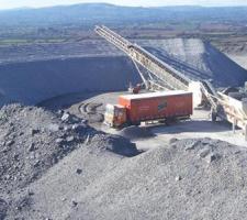 Conveyor over a quarry