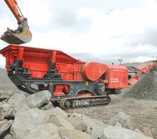 The J-1170 mobile jaw crusher from Terex Finlay