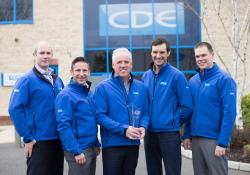 CDE Global Board with Award