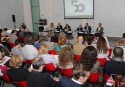 press conference to announce the 50th edition of Marmomacc