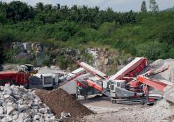 Sandvik Construction crushing and screening plant