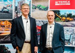 Terex chairman and CEO John Garrison (left) and Terex Materials Processing president Kieran Hegarty
